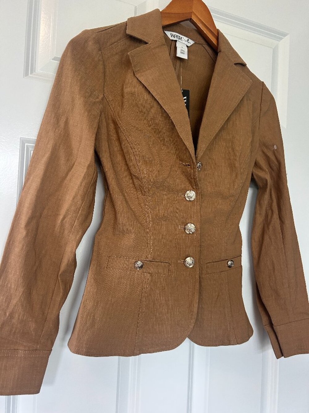 White House Black Market Camel Brown Tailored Blazer